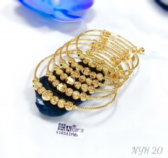 Handmade beads model shiny bangle set