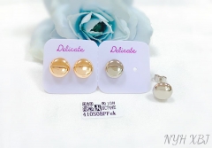 Polishing round delicate stud earring