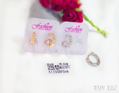 Simple style polishing earring