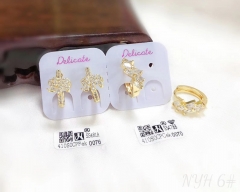 elephant shape zircon earring