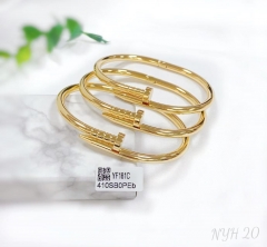 Bracelet Set Gold Color Polished