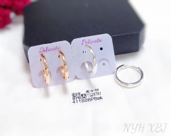 Simple style shiny earring