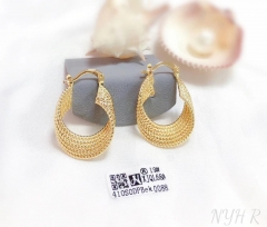 Simple style fine gold/silver color earring