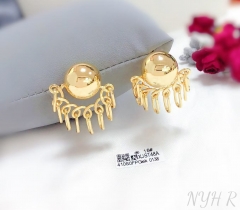 Polishing ball irregular model earring