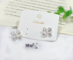 Exquisite flower style stud earring