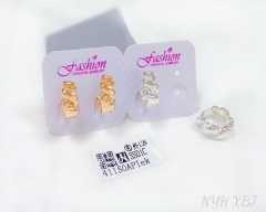 Twist curl style polishing earring