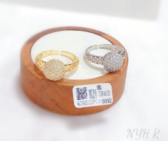 Round style zircon rings