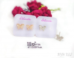 Butterfly model fine stud earring