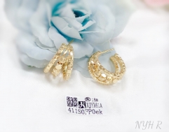 Handmade beads style simple stud earring