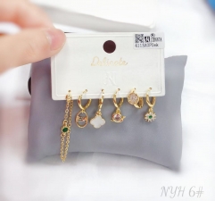 Irregular model fine earring