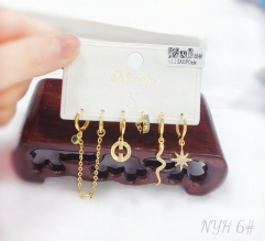 Irregular model fine earring