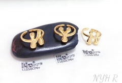 Customized name N/Y/H glossy ring