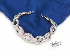 Glossy hollow model fine hand chain