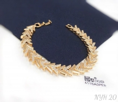 Irregular model shiny gold/silver color hand chain