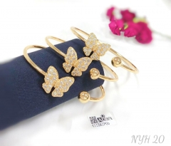 Butterfly model exquisite style bracelet set