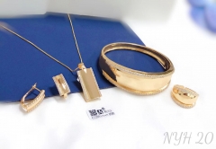 Polishing style simple jewelry set