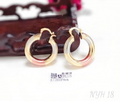 Color mixing style hoop earring