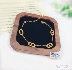 Hot sale fashion gold/silver color bracelet