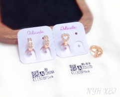 Hollow heart trendy earring