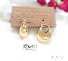 Glossy style fine earring