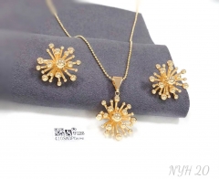 Dandelion flower ball model exquisite earrings