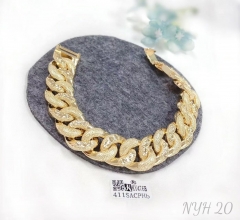 Hollow fine gold/silver color bracelet