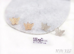 Exquisite butterfly hot sale style stud earring