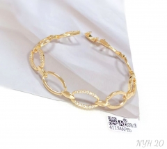 Hollow simple shiny gold/silver bracelet