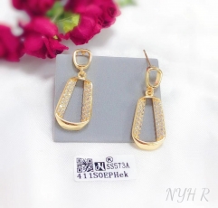 Elegant style pendant stud earring