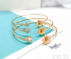 Bloom flower model fashion bangle set