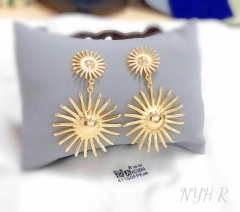 Sunflower qualities pendant stud earring