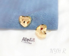 Smooth heart model earring