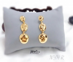 Ball style pendant stud earring