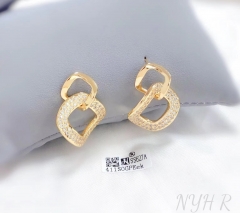 Hollow square style tender earring