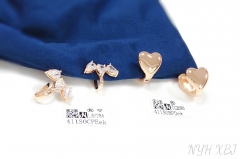 Heart style fashion zircon ear clip