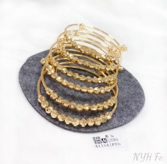 Handmade beads style polishing bangle set