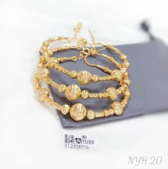 Handmade beads style elegant bangle set