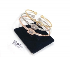 Square zircon fashion bangle set