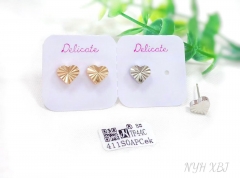 Smooth heart style fashion earring