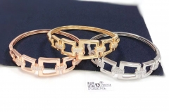 Hollow style trendy bangle set