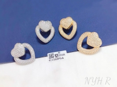 Style hollow heart fine earring