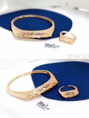 Concise fashion style bangle ring set