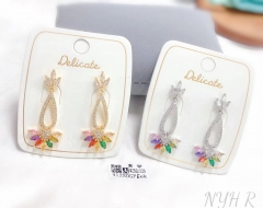 Colorful style trendy pendant earring