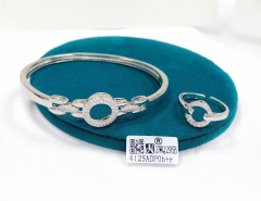 Hollow style exquisite bangle ring set