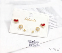 Heart/star popular bright earring