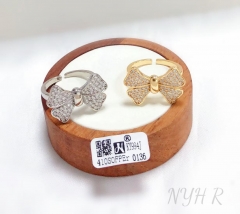 Bow shape fashion rings