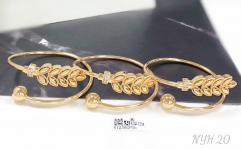 Leaf shape fashion bangle set