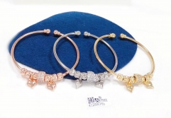 Polishing heart widgets simple bangle set