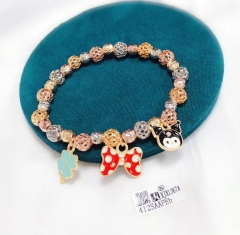 Four leaf clover/bow/kuromi pendant cute bracelet