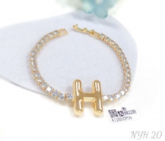 Customized name H model exquisite bracelet